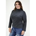 thumbnail image 2 of Blusa cuello de tortuga Roman Fashion Tallas Extras 316 Gris oscuro 42, 2 of 6