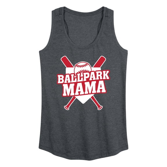 Instant Message - Ballpark Mama - Women's Racerback Graphic Tank