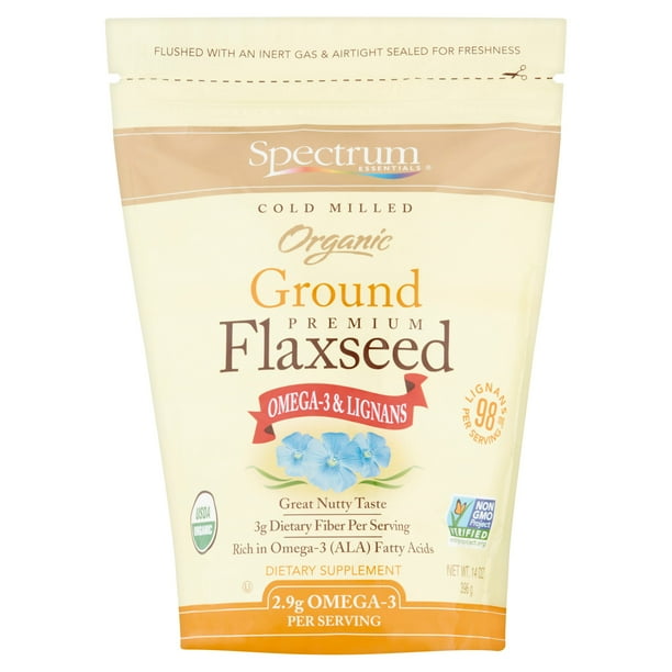 Spectrum Essentials Organic Ground Premium Flaxseed, 14 oz Walmart