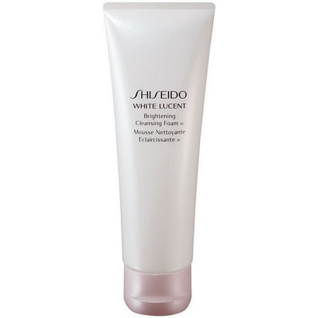 Shiseido White Lucent Brightening Cleansing Foam Wash, Face Wash for All Skin Types, 4.7