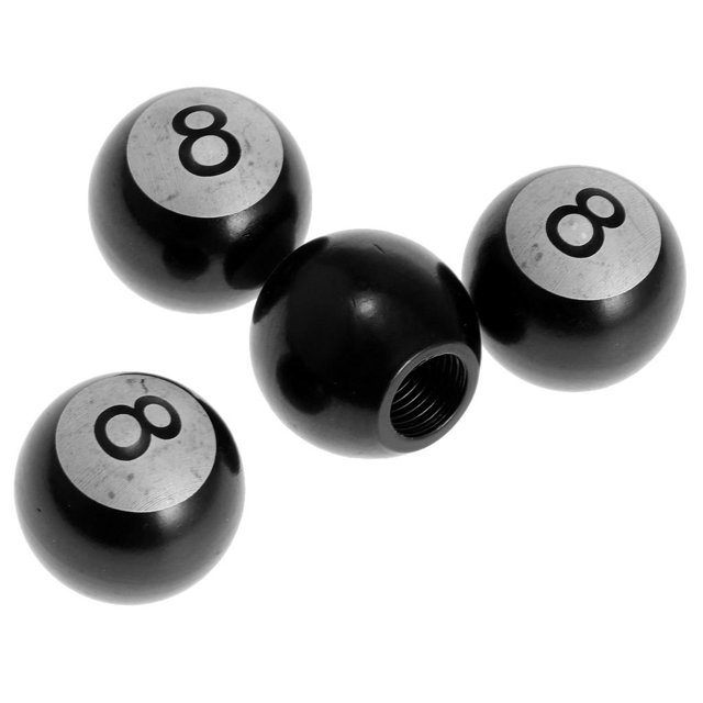Tapas de Cubierta Del Polvo Del Aire Del Vástago de Válvu Del Neumático Del Neumático de Rueda Negra 4PCS para Del Coche Macarena Tapa de los vástagos de la válvula de aire del neumático de la rueda