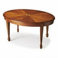 thumbnail image 1 of homeroots Salon 389917 Olive Frêne Ronce Ovale Table Basse, 1 of 3