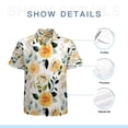 thumbnail image 7 of High Quality Hawaiian Shirts for Men Short Sleeve Aloha Beach Shirt Floral Summer Casual Button Down Shirts Blouses AOEP4Q, 7 of 7
