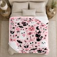 thumbnail image 5 of Cute Pastel autumn celebration Cats Pumpkins, Playful Pet Portrait Pattern, Warm Flannel Blanket for Kitchen and Dining Room, Cat Lovers autumn celebration Gift, Pet Lover Home Decor, 5 of 9