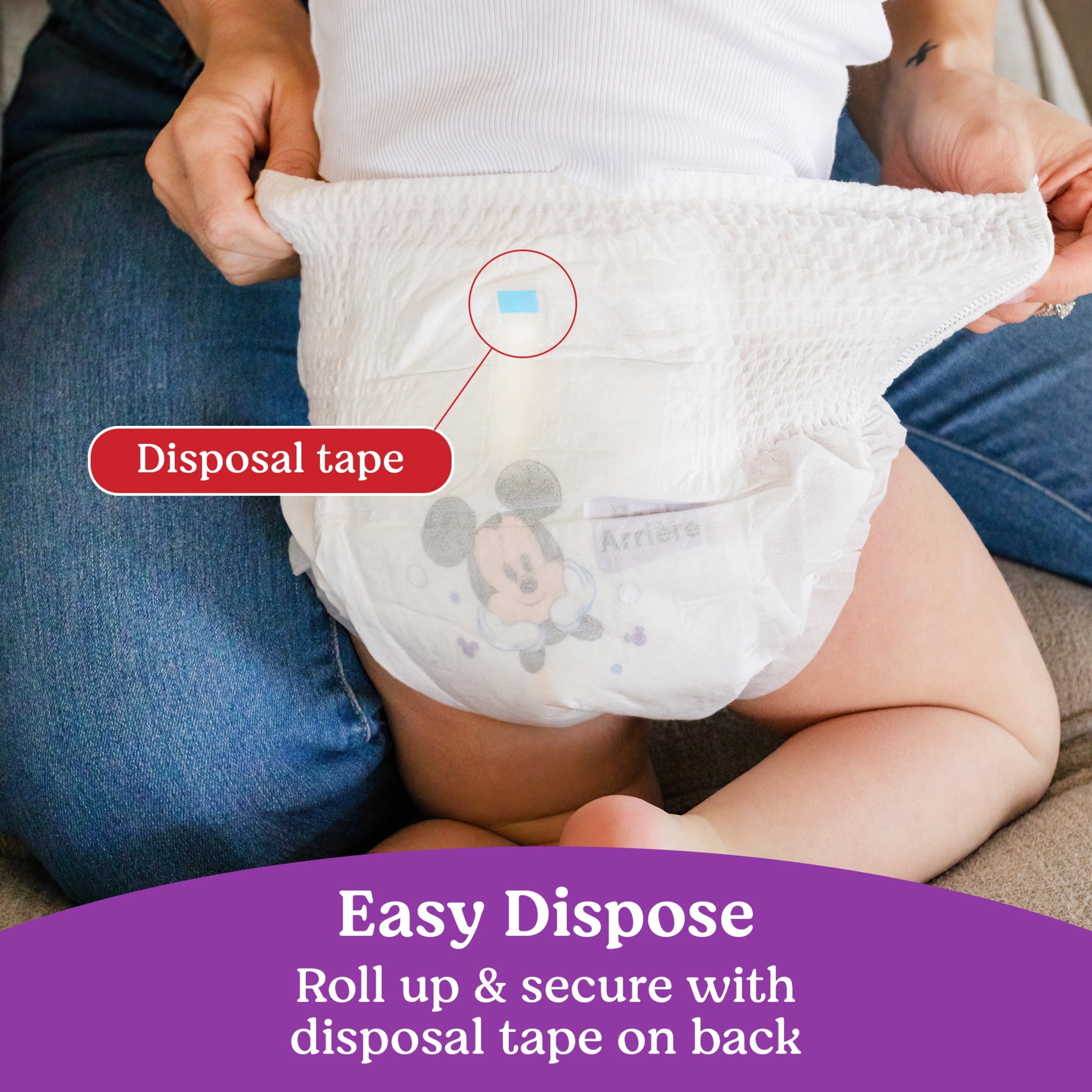 Huggies Little Movers HuggFit 360° Baby Diapers with 360° Waistband, Size 7 (41+ lbs), 66 Count (Select for More)