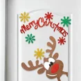 thumbnail image 4 of Pegatinas navideñas para puertas y ventanas, tela de fieltro, muñeco de nieve, Papá Noel, alce, pegatina de pared, decoración navideña para el hogar, feliz año nuevo 2024, 4 of 5