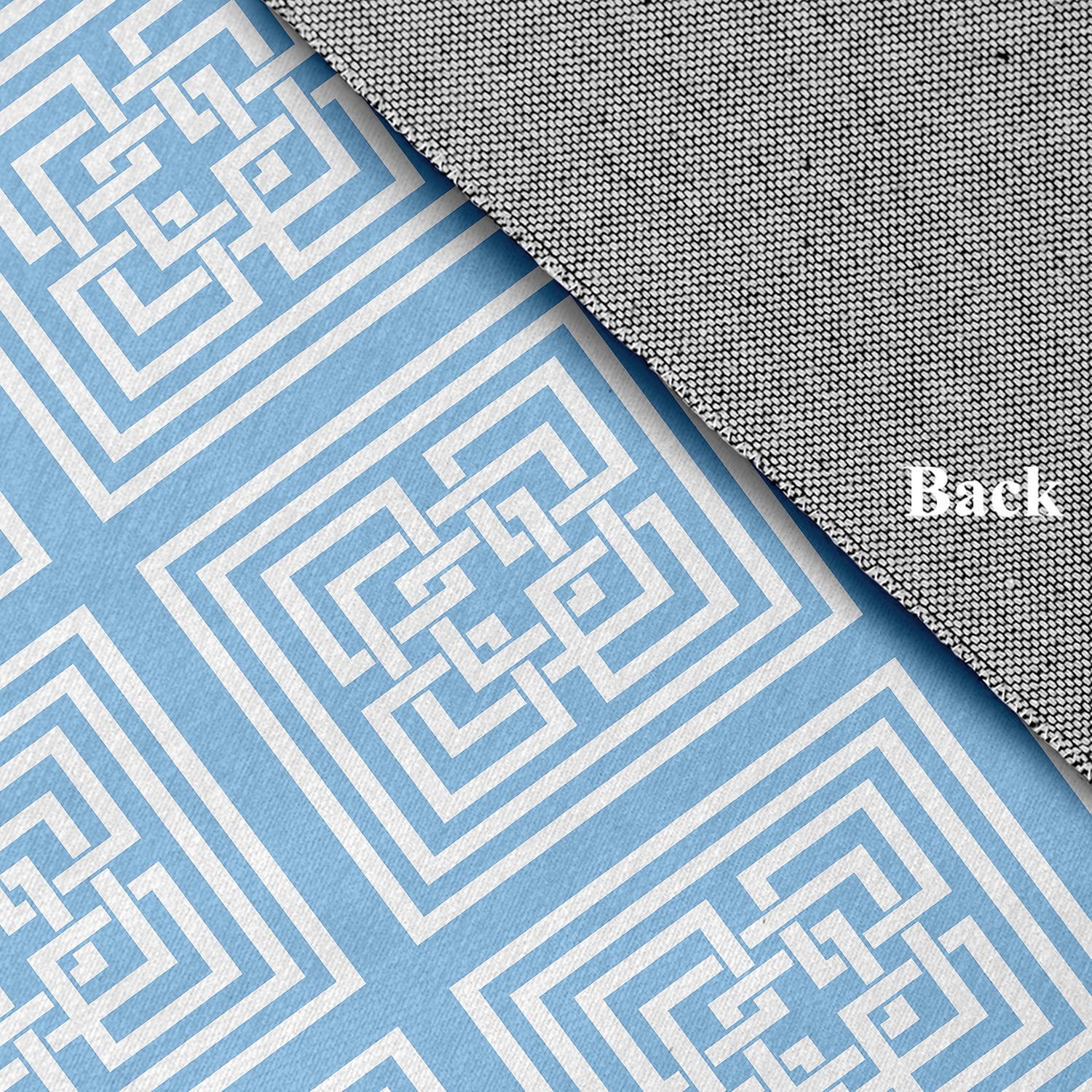Simply Daisy 3' x 5' Sky Greek New Key Rug