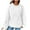 White, variant on Herrnalise Hoodies for women Women's Solid Raglan Sweater Hooded Sweater Long Sleeve Top Sweater Women's fashion hoodies & sweatshirts 2XL