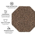 thumbnail image 3 of Kdxio Brown Leopard Funny Coasters,4 Pcs Leather Coasters,Housewarming Gifts,Protect Furniture from Water Marks Scratch and Damage, 3 of 8