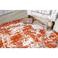 thumbnail image 2 of Ambient Rugs Accent Runner Rug - 2 ft. x 8 ft., Rust, Indoor Rug with Abstract Design, Jute Backing, 2 of 9