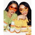 thumbnail image 3 of Gafas de Sol TYA Oversize en Forma de Escudo Naranja para Mujer y Hombre, 3 of 9