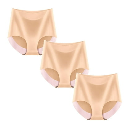

Womens Underwear Brief Fashion High Waist Breathable Underpants Panties3PC