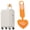 Orange, variant on 4pcs Love Heart Shaped Fluorescent Transparent Luggage Tags, Travel Backpack Hang Tags, Vacation Cruise Train Airplane Boarding Pass Accessories, for Luggage,Handbags,Handbags