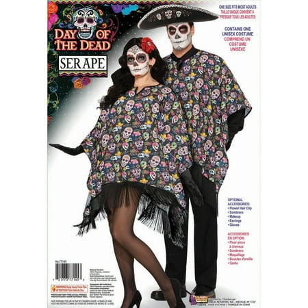 Halloween Day Of The Dead Serape Adult Costume