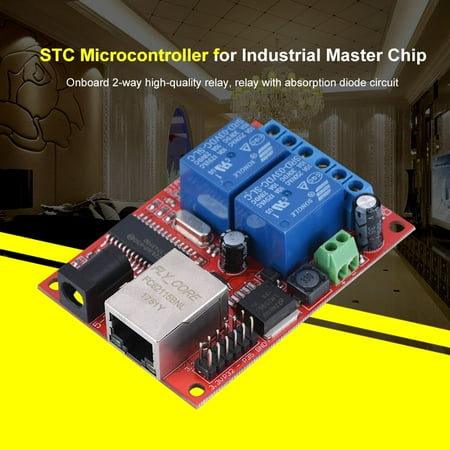 Relay Controller Board - 2 Way LAN Ethernet Relay Board Delay Switch TCP/UDP Controller Module WEB Server, Delay Relay Module, Relay Delay