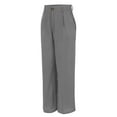 thumbnail image 6 of Prolriy Business Casual Pants for Women, Womens Daily Elastic Waist Pockets Straight Solid Color Casual Pants Loose Long Trousers Women's&nbsp;Pants Work Pants Women Grey XXL, 6 of 8
