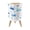 Color 3, variant on Small Trash Can with Lid Colorful Ocean Themed Fish Shells Seaweed 1.8 Gallon Dog Proof Trash Can Round Garbage Can Waste Bin Wastebasket for Bathroom Bedroom Living Room