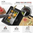 thumbnail image 3 of 15 3/8 Stainless Steel Workstation Colander, 3 of 8