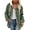 Green, variant on Women's Jacket Winter Warm Soft Zip Up Coat Outdoor Casual Loose Fit Lightweight Thermal Insulated Full Length Hooded Outerwear