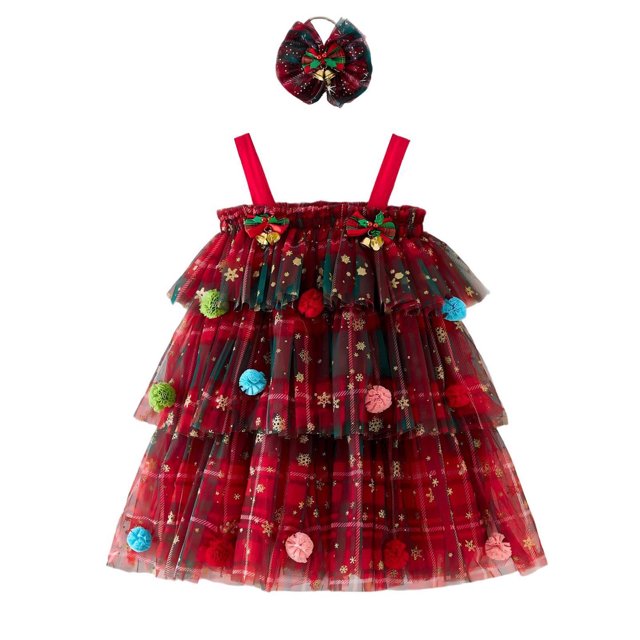 Robe Rouge Garçon Fille Enfants Garçon Fille à Manches Robes de Retour à la Maison pour Enfant Col Rond Formelle Bal Fête Robes de Soirée Vacances Noël Pâques Déesse Médiévale Robes en Maille 1 An