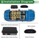 thumbnail image 3 of Sistema de Radar de Reversa Universal para Vehículos Auto, Sensores de Estacionamiento Inverso, Detección de Distancia, Tono Plateado, 4 Pcs, Alarma Recordatoria, 3 of 7
