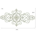 thumbnail image 3 of Merano II Traditional Ivory Openwork Scrolling Decorative Metal Wall Grille Sculpture, 3 of 5