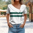 thumbnail image 4 of ATENAR T Shirts for Women V Neck Solid Color Tops for Women Soft Tee White L, 4 of 6