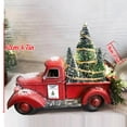 thumbnail image 3 of Decoraciones navideñas Dicasser: camioneta roja vintage de granja con árboles de Navidad y luces para el hogar, la cocina, centros de mesa y más., 3 of 6
