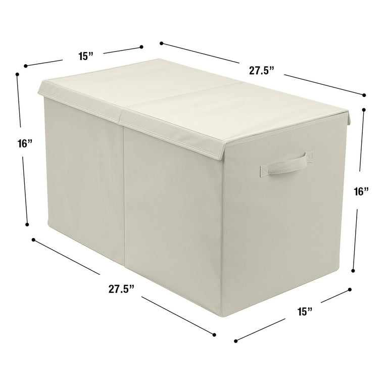 Sorbus Kids Large Toy Storage Chest with Lid Beige Walmart