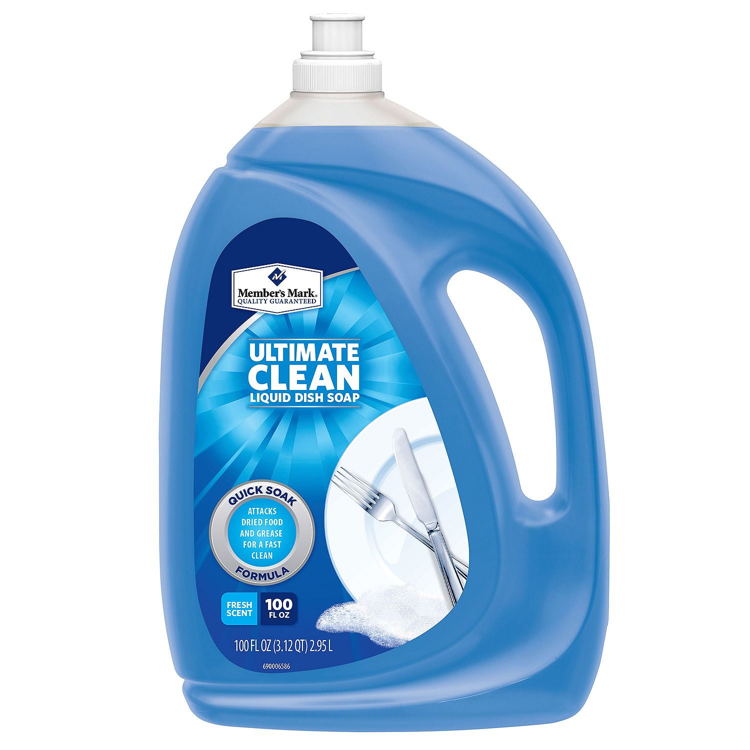 M.M Liquid Dishwashing Soap Clean, fresh scent (100 oz.)