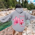 thumbnail image 4 of NinXxx Women's Letter Print Hooded Long Sleeve Casual Sports Hoodie Grey L, 4 of 7