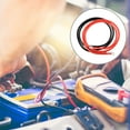 Unique Bargains 2pcs 2 AWG Gauge 150cm 3/8" Red Black Battery Cables Power Inverter Wire Set for Car Truck