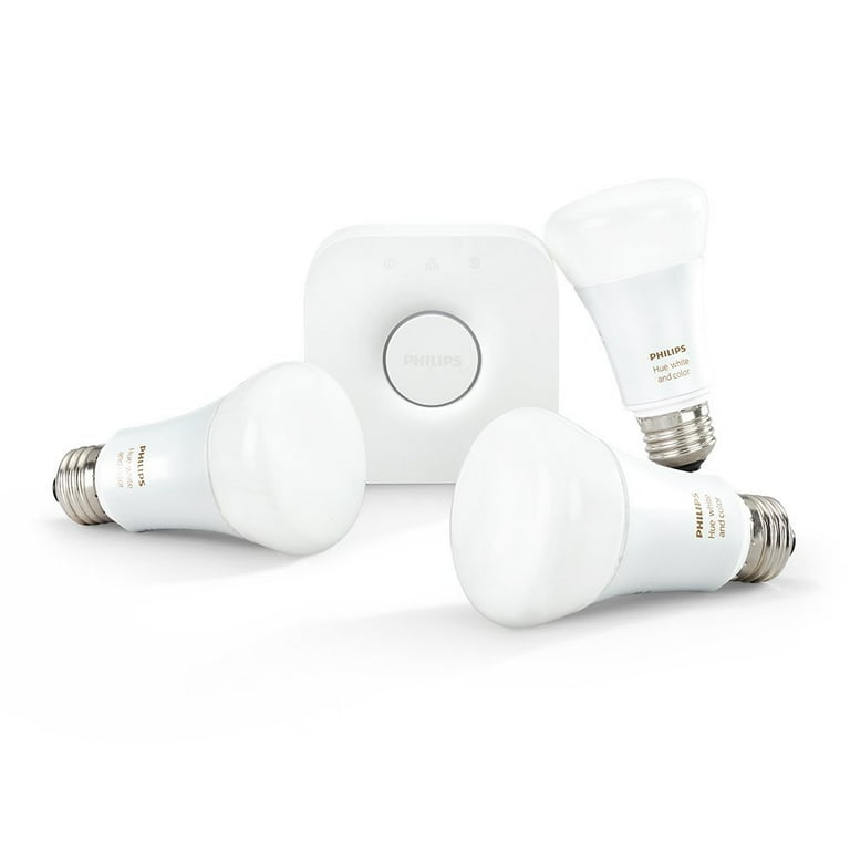 Philips Hue White and Color Ambiance A19 Smart Light Starter