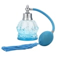 thumbnail image 1 of Botella de perfume de vidrio, botella de perfume recargable vacía de vidrio de 80 ml, rociador de bombilla vacía, rendimiento lleno de energía, 1 of 8