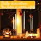 thumbnail image 3 of Velas LED sin llama tipo candelabro Tuanse 80 piezas beige 32.5/27.5/24.5/21.5 cm, 3 of 6