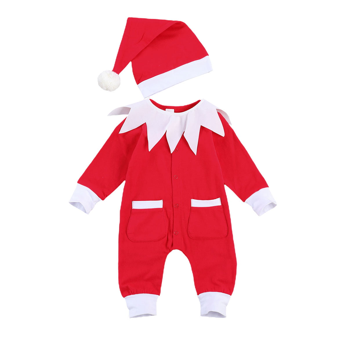 Details about   Infant Baby Girls Boys Christmas Cosplay Outfit Set Long Sleeve  Jumpsuit Romper 