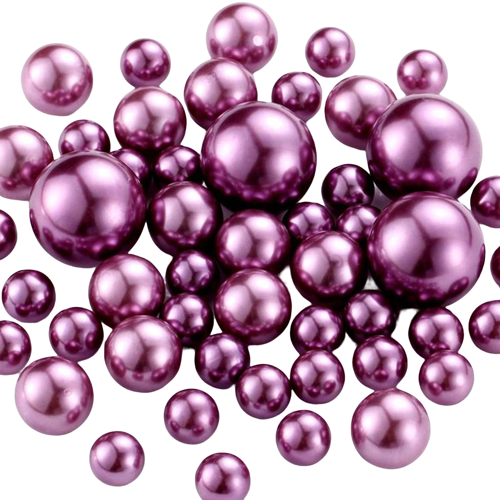 Hadanceo 150Pcs Floating Beads No Hole Floating Highlight Eyecatching Round Beads Vase Filler