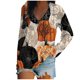 thumbnail image 1 of Camisetas con cuello en V para mujer Camisetas con estampado de Halloween Camiseta de manga corta Blusa Tops Fridja  bvmnju3448, 1 of 4