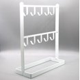 thumbnail image 5 of ABCISI 1 PC Tabletop Hook Rack – Jewelry Display Stand – Metal Retail Counter Display Stand for Necklace Bracelets, Earrings, Ring, Keys, Watches (White), 5 of 13