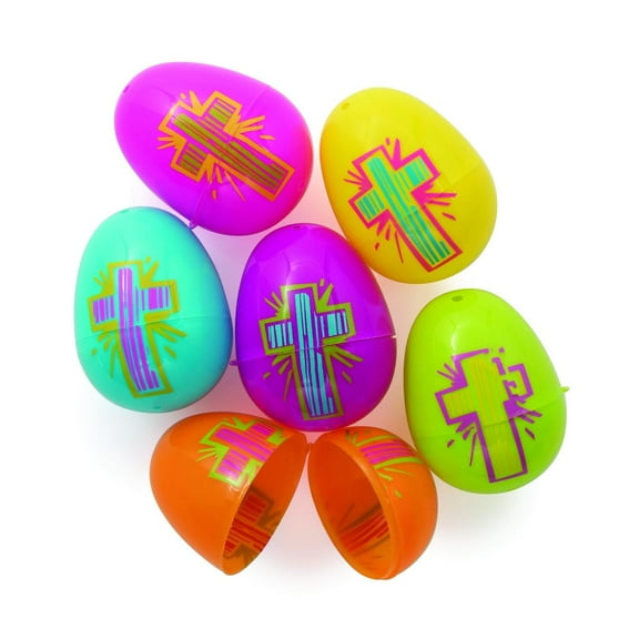 Fun Express Religious Bright Easter Eggs, 72 Pieces