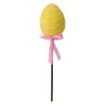 thumbnail image 3 of CoreLiving Spring Stem Picks Glitter Easter Egg Ornaments Wooden Stake Decoration for Fake Carrots Spring Tree Centerpiece Vase Filler Crafts, Assorted Colors, 3 of 9