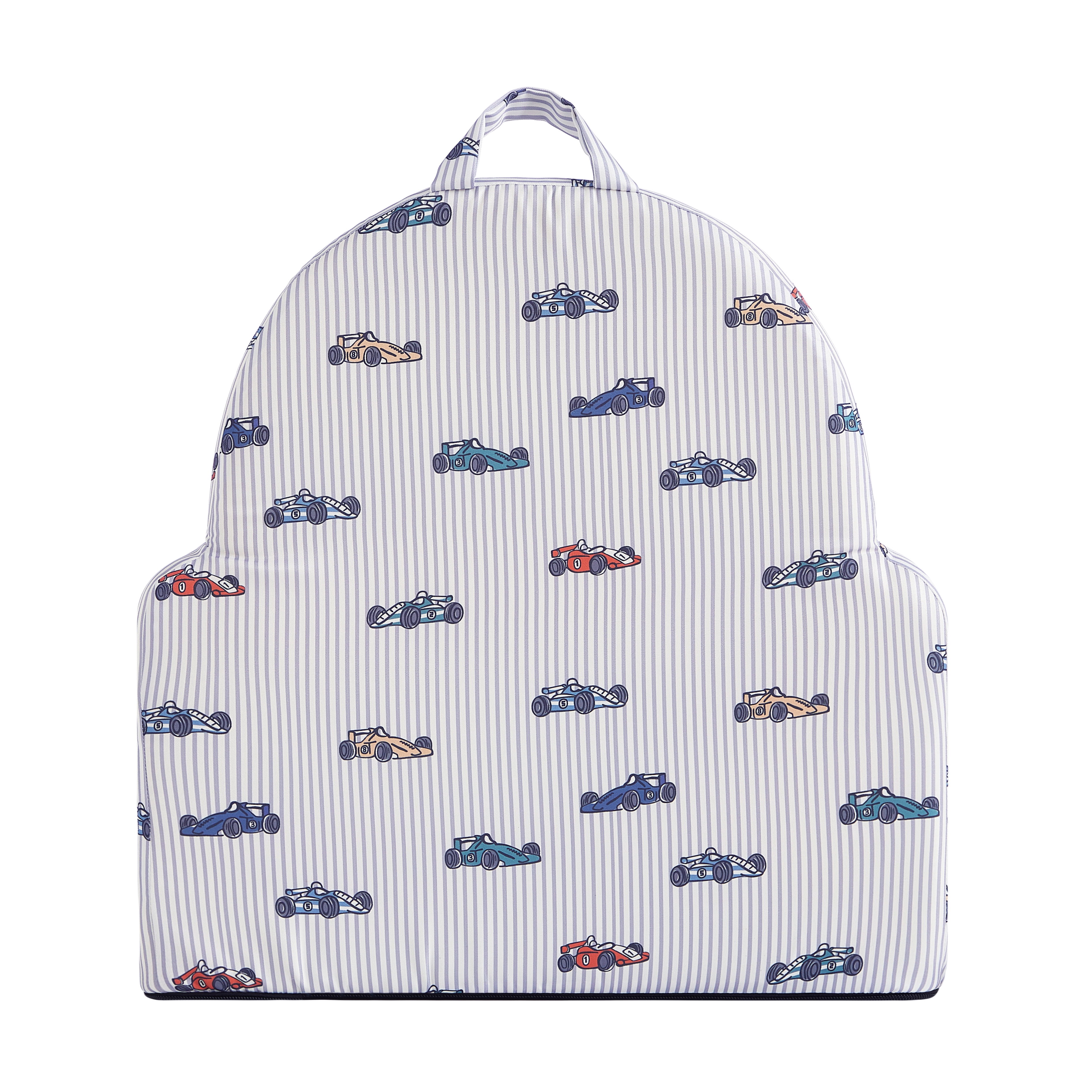 Little Next Toddler Race Car Stripe Foam Chair, Grey