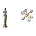 thumbnail image 1 of Figura de escritorio,Figuritas africanas,artesanías,artículos de escritorio coleccionables,Estatua de dama tribal,pieza de arte para decoración del hogar,Figura de escritorio,Figura, 1 of 8