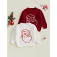 thumbnail image 2 of ZINTAOZT Toddler Baby Boy Girl Christmas Knit Sweater Long Sleeve Embroidery Sweater Pullover Fall Winter Tops Clothes, 2 of 8
