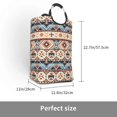 thumbnail image 3 of XMXT Large Collapsible Laundry Hamper, Vintage Aztec Bohemian Print Laundry Basket with Aluminum Handle, 50L Multicolor, 3 of 7