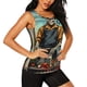 thumbnail image 2 of Fotbe Skeleton Chef BBQ Scene Blusas Sin Mangas para Mujer – Estilo Casual, Corte Suelto, Slim-Fit, Cuello Redondo Deportivo, Tops de Verano para Gimnasio y Yoga-Medium, 2 of 7
