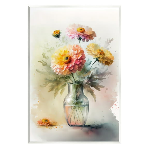 Stupell Industries Modern Dahlia Bouquet Botanical & Floral Painting Unframed Art Print Wall Art, 10 x 15