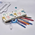 thumbnail image 5 of Xecao Cute Dinosaurs Print Leather Pencil Case -Stationery Bag Pen Holder for Work & Office, 5 of 5