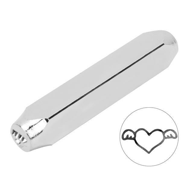 Leather Stamp Pattern,6mm 1/4in Carbon Steel Punch Stamping Tool Stamp Punch Craft Sturdy Construction