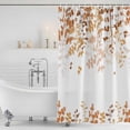 thumbnail image 2 of Yellow Leaves Shower Curtain Set - 72" x 78" Washable Bathtub Curtain with 12 Hooks, Summer Botanical Waterproof Fabric Stall Shower Curtains for Bathroom/Bathtub Décor, 2 of 6